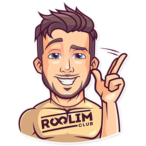 ✌ Стикер «Закрытй Клуб "Roolim"» для Telegram