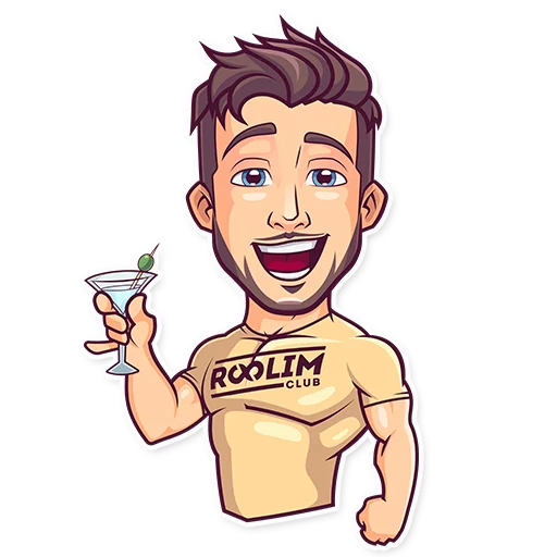 😎 Стикер «Закрытй Клуб "Roolim"» для Telegram