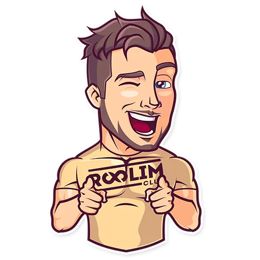 😉 Стикер «Закрытй Клуб "Roolim"» для Telegram
