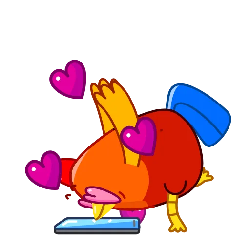 ❤️ Стикер «Rooster» для Telegram