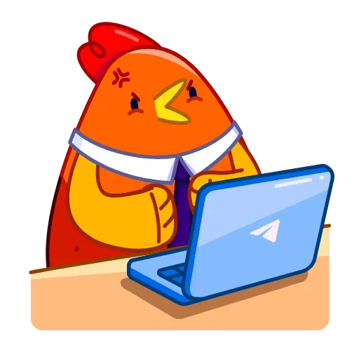 👨‍💻 Стикер «Rooster» для Telegram