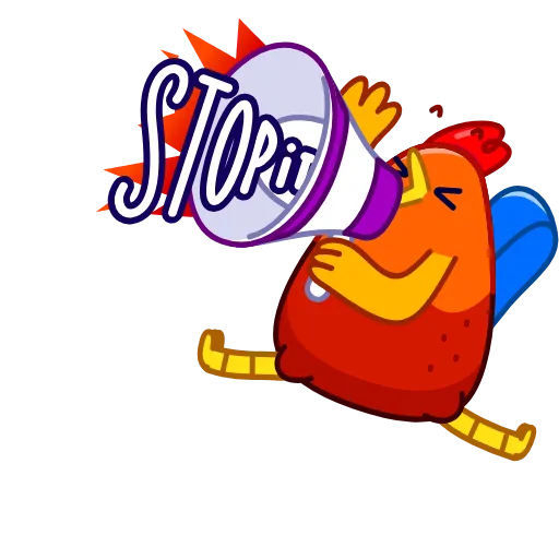 📢 Стикер «Rooster» для Telegram