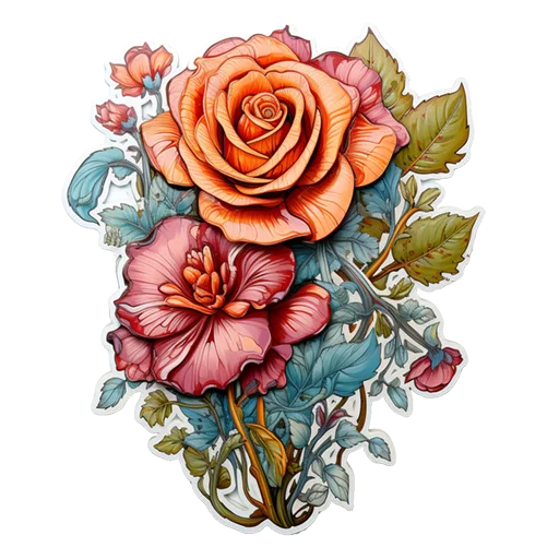 🥀 Стикер «Розы 8 Марта» для Telegram