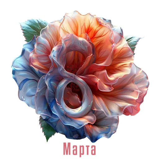 Стикерпак Розы 8 Марта для Telegram