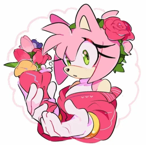 😮 Стикер «Amy Rose» для Telegram