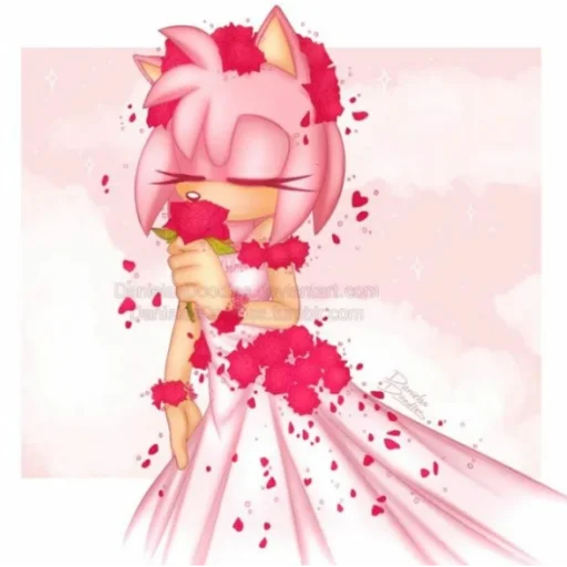 👰‍♀️ Стикер «Amy Rose» для Telegram
