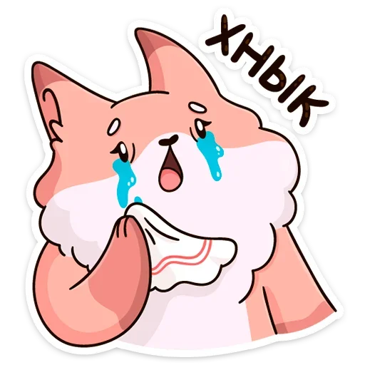 😭 Стикер «Рози и Вайлет» для Telegram