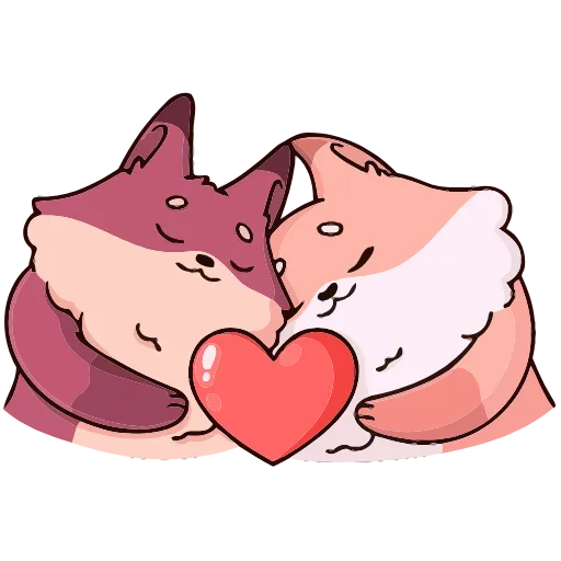 ❤️ Эмодзи «Рози и Вайлет» для Telegram