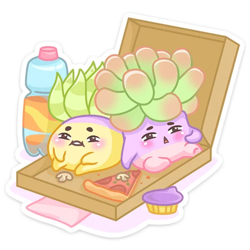 🍕 Стикер «Роуз, Фло, Брю» для Telegram