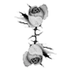 Стикер 25 rose garden #girl