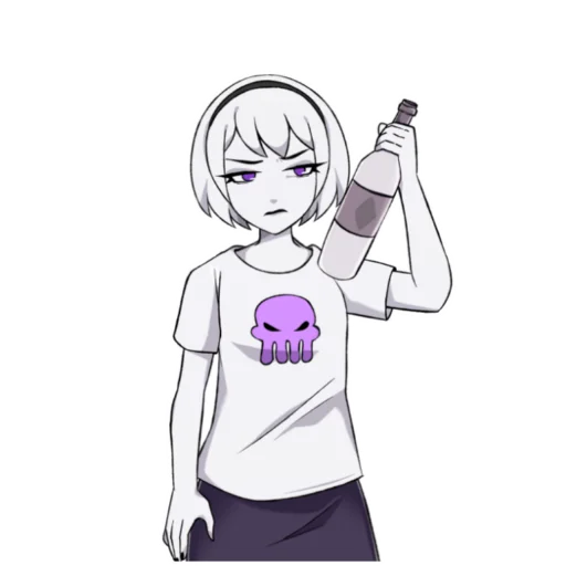 💜 Стикер «PesterQuest (Rose)» для Telegram