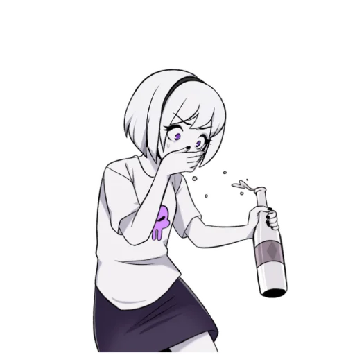 💜 Стикер «PesterQuest (Rose)» для Telegram