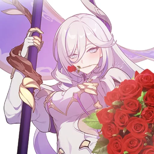 🌹 Стикер «Любимые девочки Honkai Impact 3rd» для Telegram