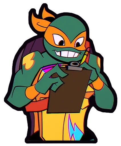 📝 Стикер «Rise Of The TMNT» для Telegram