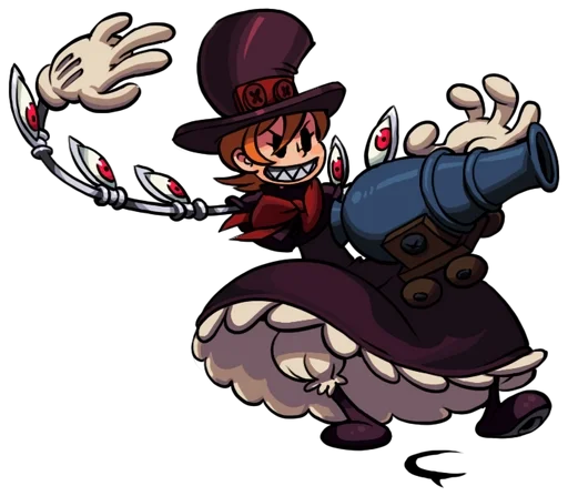 👹 Стикер «Peacock, Skullgirls» для Telegram