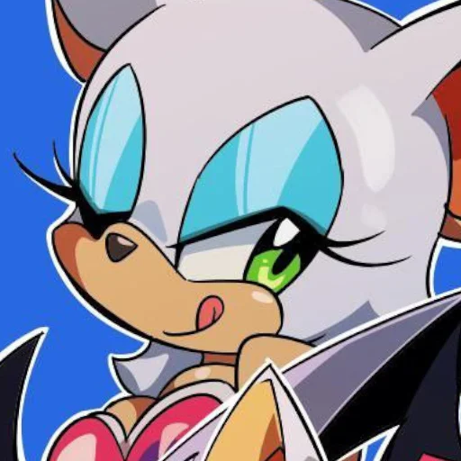 😋 Стикер «Rouge the Bat Летучая мышь Руж» для Telegram