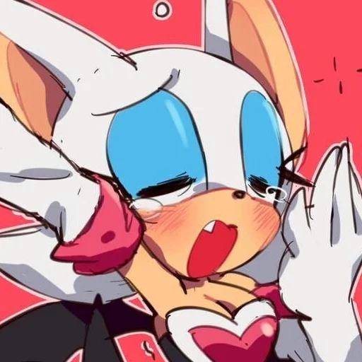 🥱 Стикер «Rouge the Bat Летучая мышь Руж» для Telegram