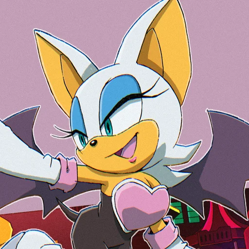 😃 Стикер «Rouge the Bat Летучая мышь Руж» для Telegram
