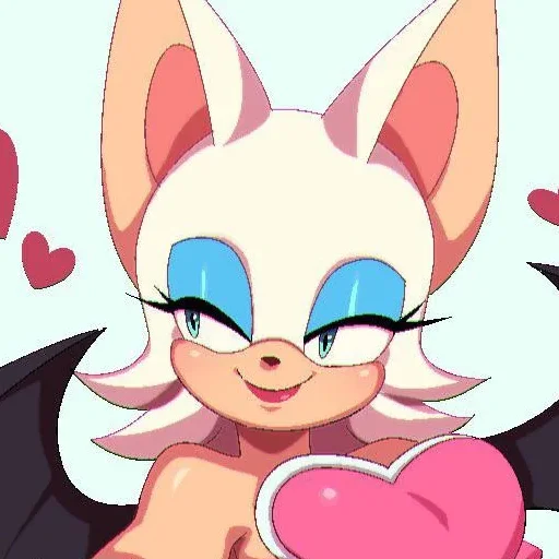 🥰 Стикер «Rouge the Bat Летучая мышь Руж» для Telegram