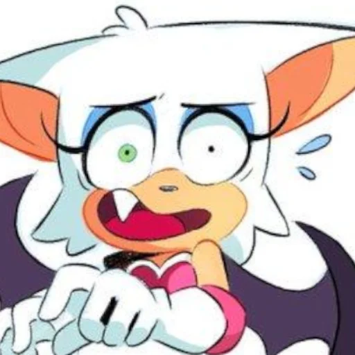 🤪 Стикер «Rouge the Bat Летучая мышь Руж» для Telegram