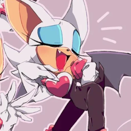 😊 Стикер «Rouge the Bat Летучая мышь Руж» для Telegram