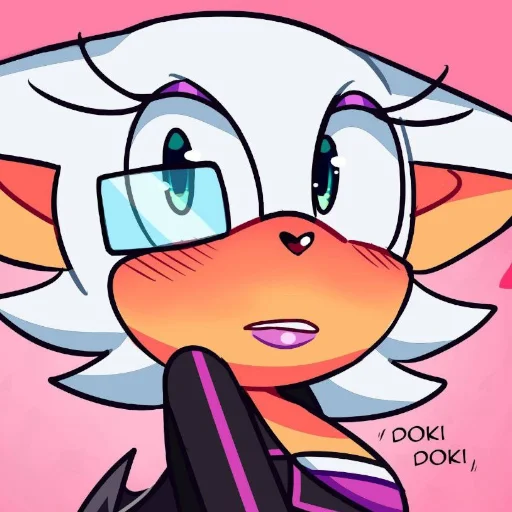 😳 Стикер «Rouge the Bat Летучая мышь Руж» для Telegram
