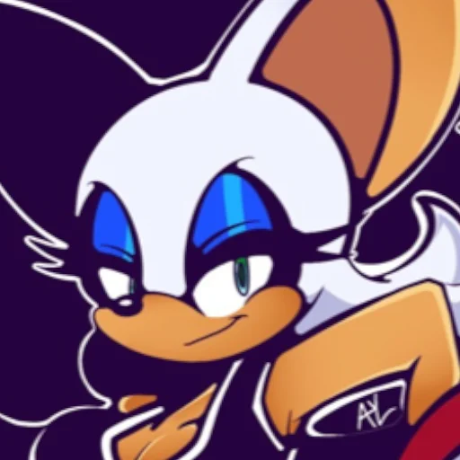 🙂 Стикер «Rouge the Bat Летучая мышь Руж» для Telegram