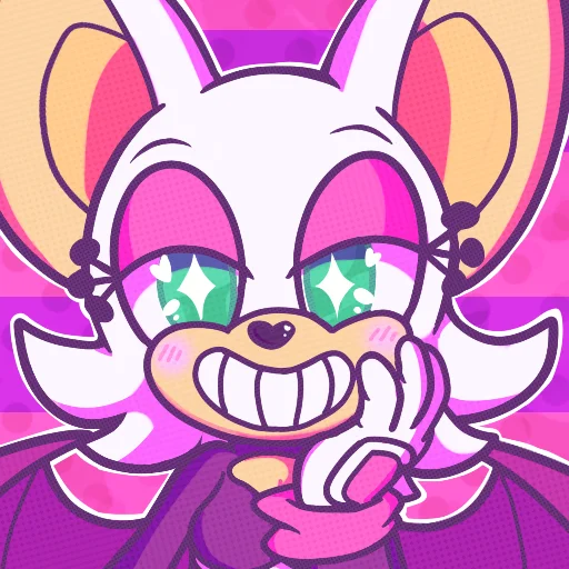 😁 Стикер «Rouge the Bat Летучая мышь Руж» для Telegram
