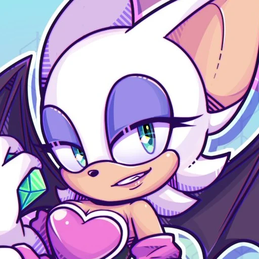 😏 Стикер «Rouge the Bat Летучая мышь Руж» для Telegram