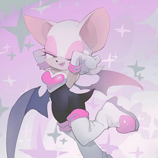 😌 Стикер «Rouge the Bat Летучая мышь Руж» для Telegram