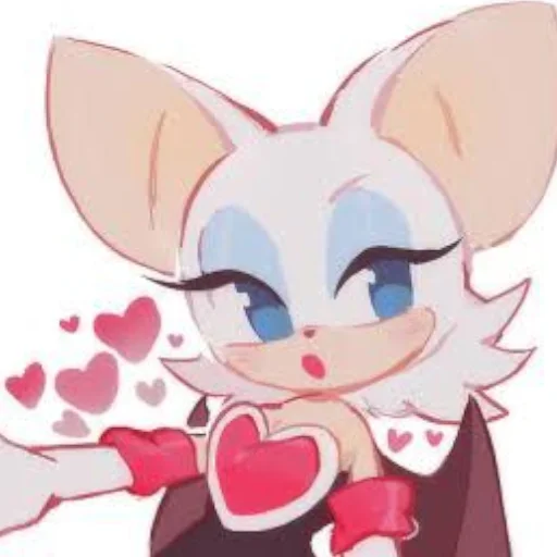 😮 Стикер «Rouge the Bat Летучая мышь Руж» для Telegram