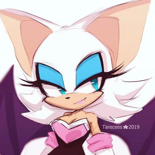 😈 Стикер «Rouge the Bat Летучая мышь Руж» для Telegram