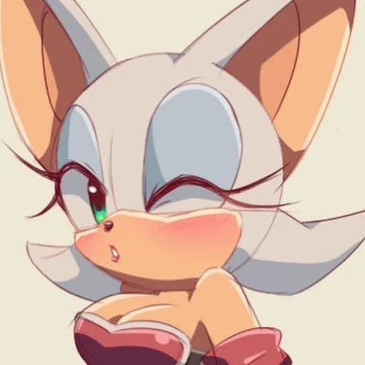 😚 Стикер «Rouge the Bat Летучая мышь Руж» для Telegram