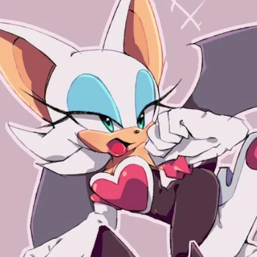 😠 Стикер «Rouge the Bat Летучая мышь Руж» для Telegram