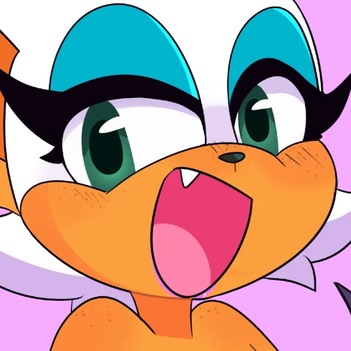 😃 Стикер «Rouge the Bat Летучая мышь Руж» для Telegram