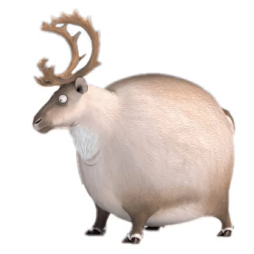 🦌 Стикер «Round Animals» для Telegram