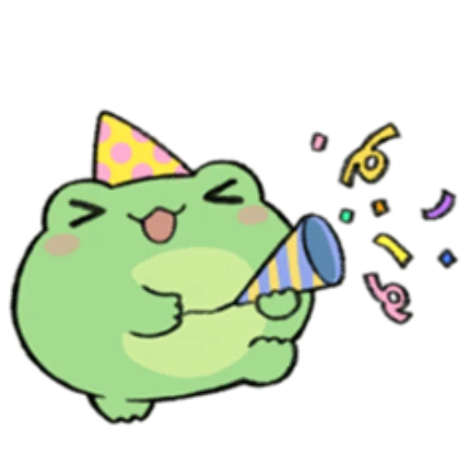 🐸 Стикер «ROUND FROG FRIENDS» для Telegram