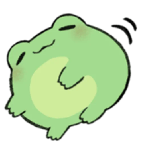 🐸 Стикер «ROUND FROG FRIENDS» для Telegram
