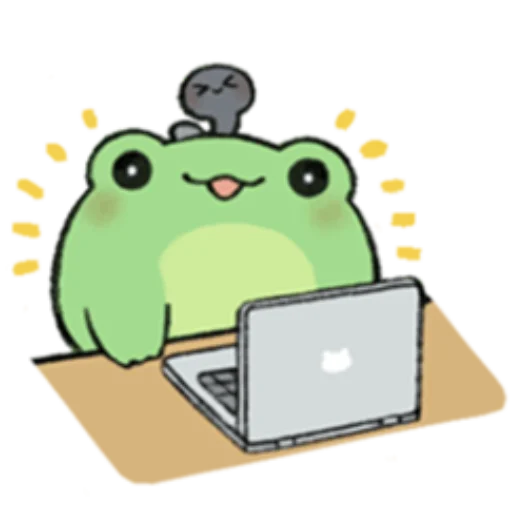 🐸 Стикер «ROUND FROG FRIENDS» для Telegram