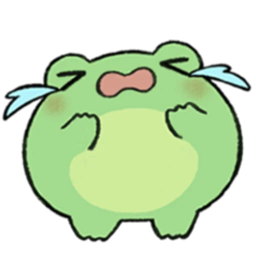 🐸 Стикер «ROUND FROG FRIENDS» для Telegram