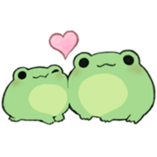 🐸 Стикер «ROUND FROG FRIENDS» для Telegram