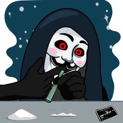 ❄️ Стикер «Vendetta» для Telegram