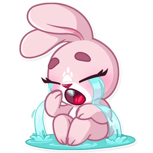 😭 Стикер «Зайка Рози» для Telegram