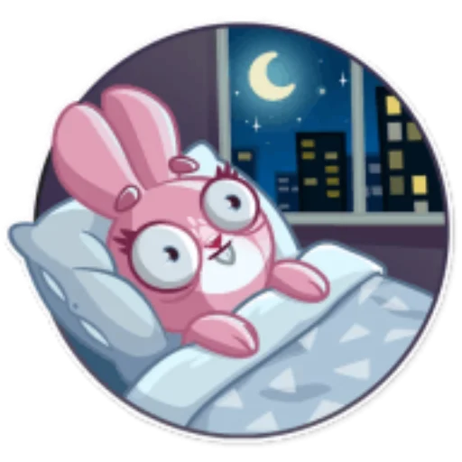 😴 Стикер «Зайка Рози» для Telegram