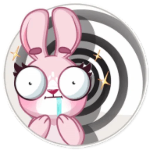 😵‍💫 Стикер «Зайка Рози» для Telegram
