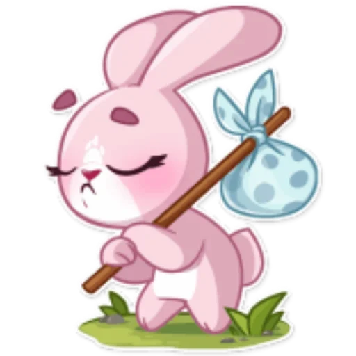 😞 Стикер «Зайка Рози» для Telegram