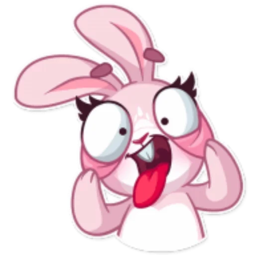 😝 Стикер «Зайка Рози» для Telegram