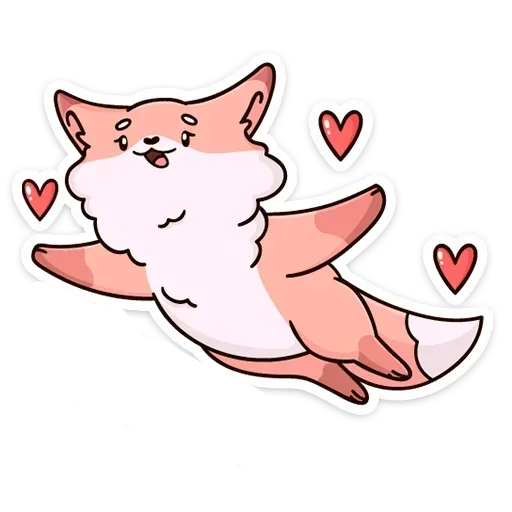 ❤️ Стикер «Рози и Вайлет без надписей» для Telegram