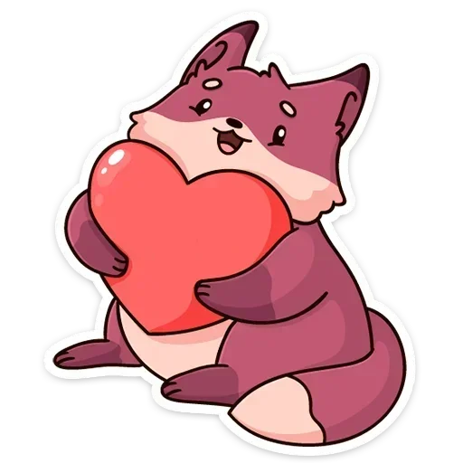 ❤️ Стикер «Рози и Вайлет без надписей» для Telegram