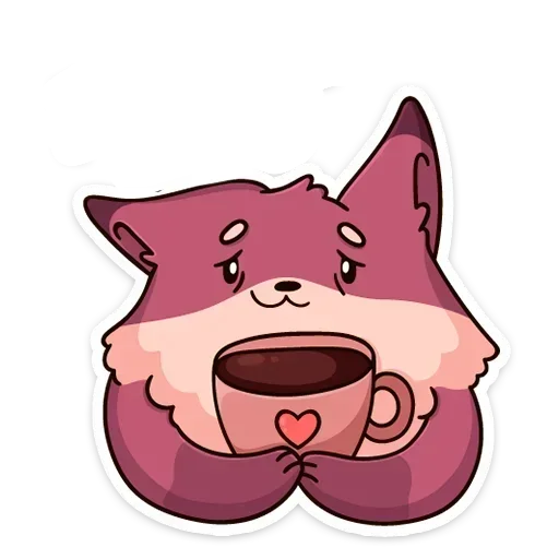 ☕️ Стикер «Рози и Вайлет без надписей» для Telegram
